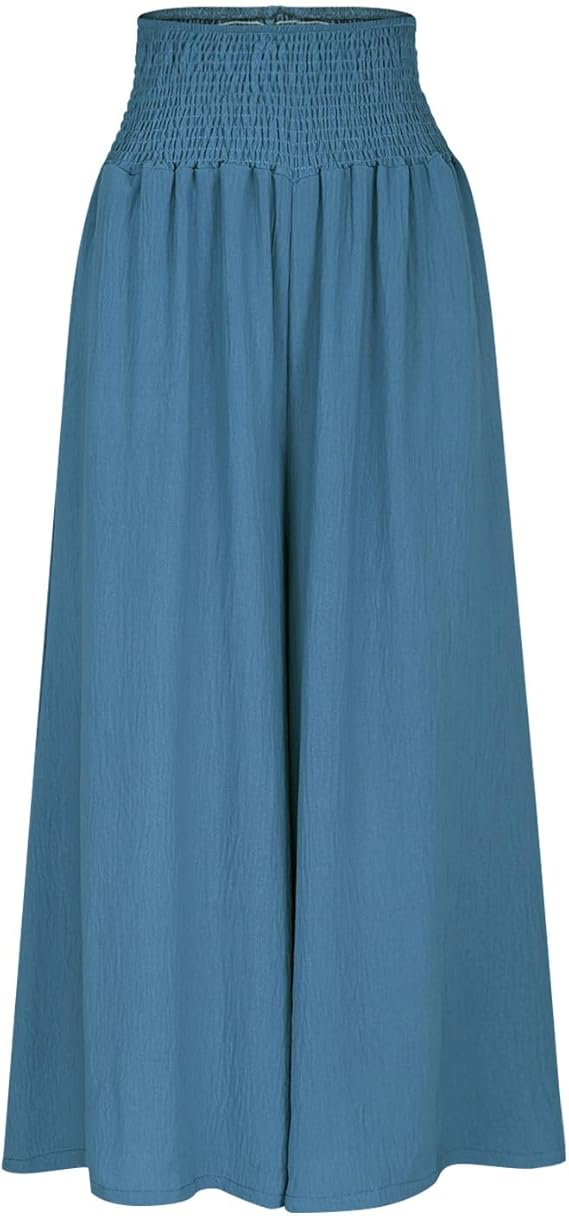 CORVANI | PANTALON LARGE À TAILLE SMOCKÉE FLORENCE FEMME