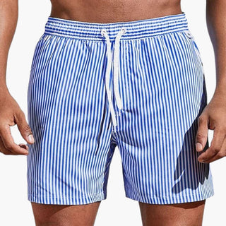 CORVANI | SHORT DE BAIN RAYÉ AXEL HOMME