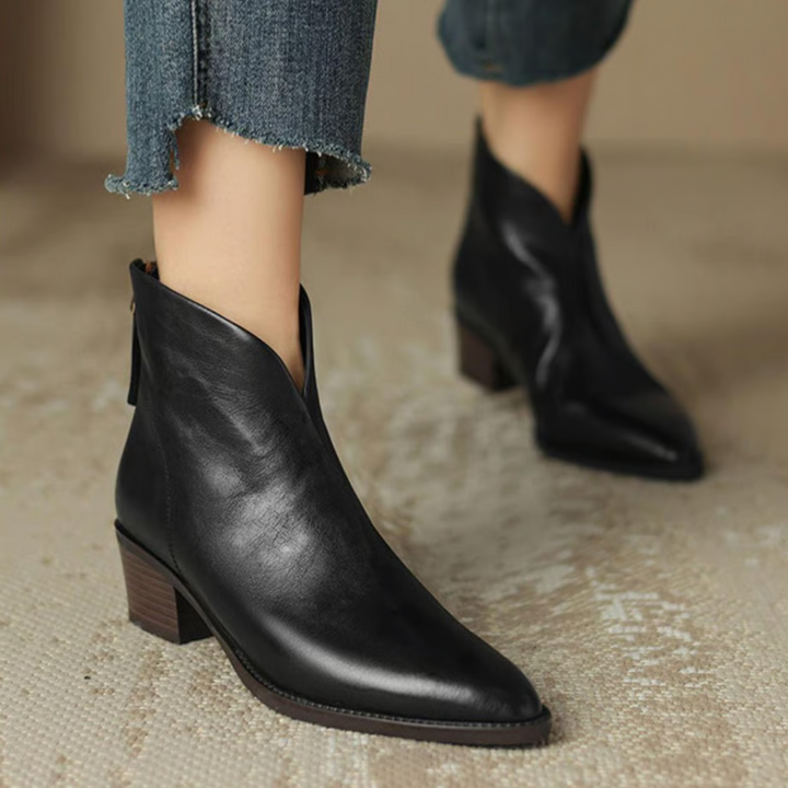CORVANI | BOTTINES ÉLÉGANTES EN CUIR DOMITILLE FEMME