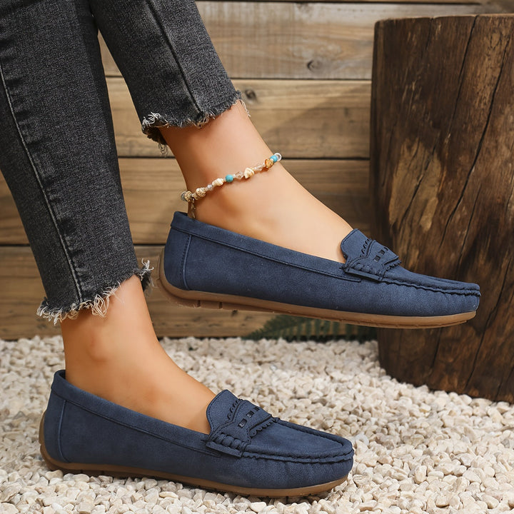 CORVANI | MOCASSINS FESTONNÉS EFFET DAIM PERRINE FEMME