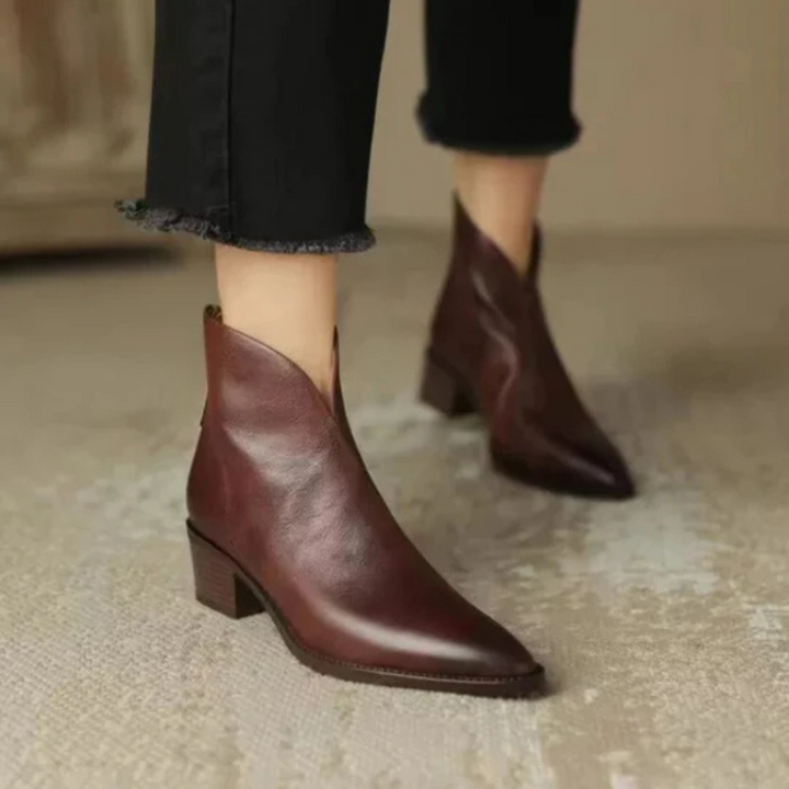 CORVANI | BOTTINES ÉLÉGANTES EN CUIR DOMITILLE FEMME