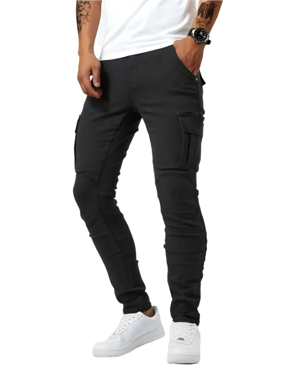 CORVANI | PANTALON CARGO STRETCH CÉLIAN HOMME