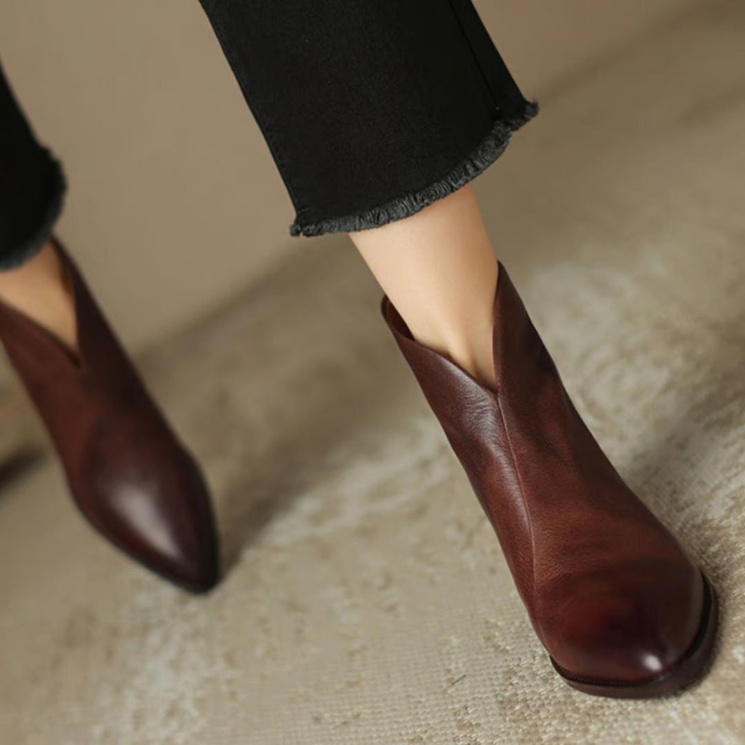 CORVANI | BOTTINES ÉLÉGANTES EN CUIR DOMITILLE FEMME