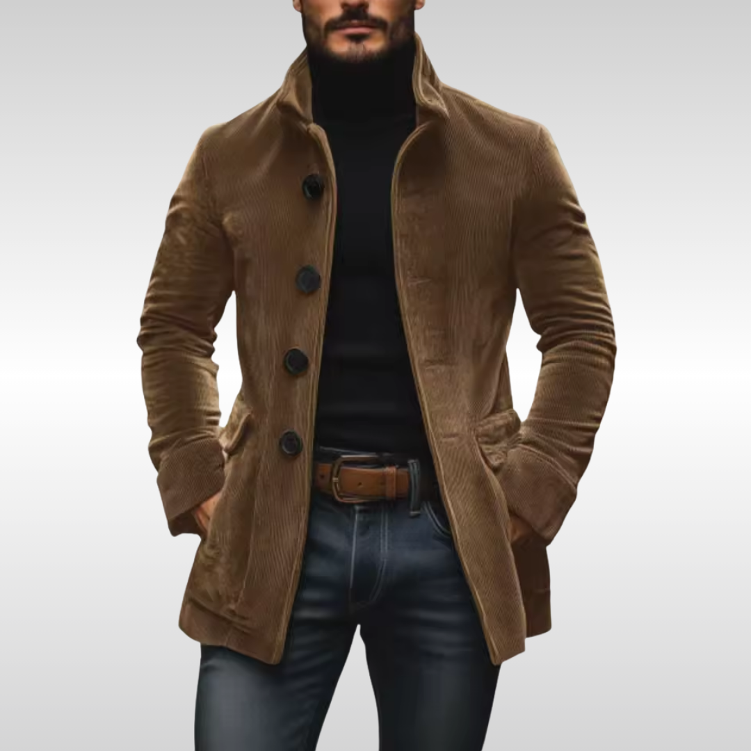 CORVANI | VESTE EN COTON CÔTELÉ NOÉ HOMME