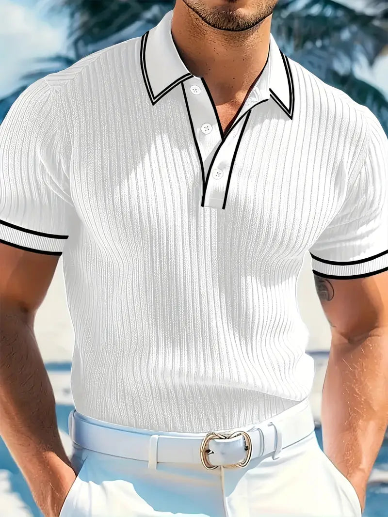 CORVANI | POLO STRUCTURÉ VALENTIN HOMME