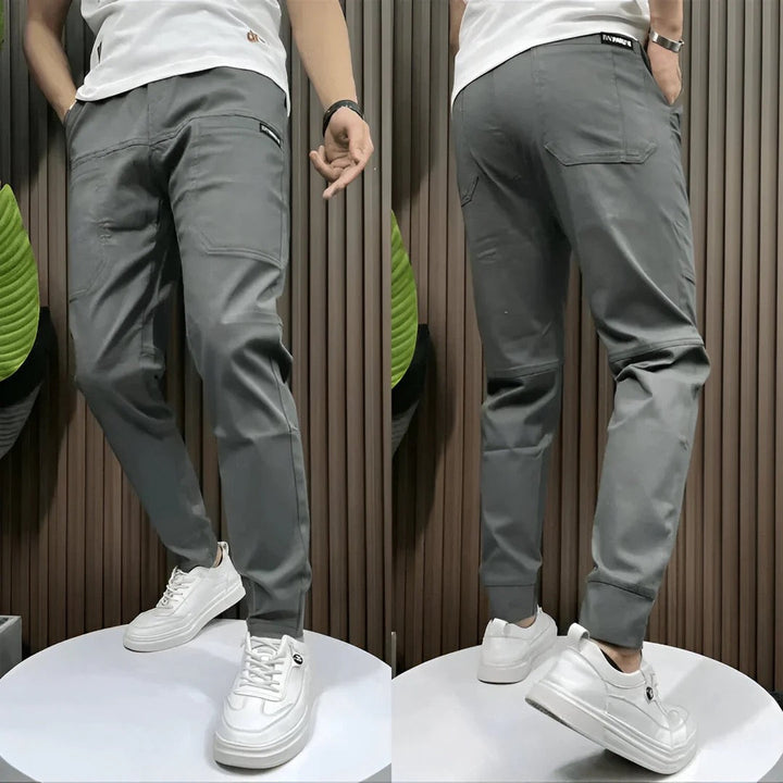 CORVANI | PANTALON CARGO ÉLASTIQUE PREMIUM MARCEAU HOMME