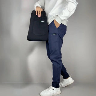 CORVANI | PANTALON CARGO ÉLASTIQUE PREMIUM MARCEAU HOMME