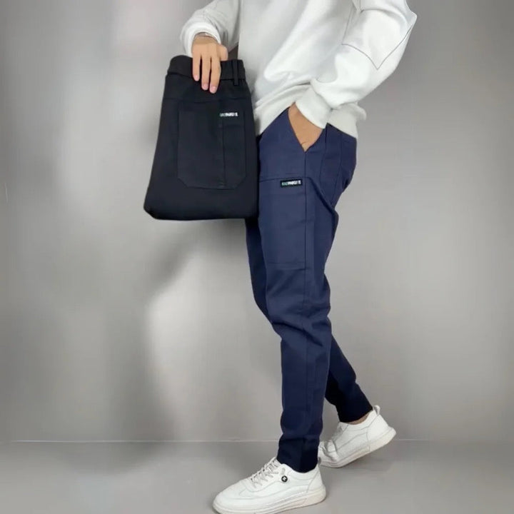 CORVANI | PANTALON CARGO ÉLASTIQUE PREMIUM MARCEAU HOMME