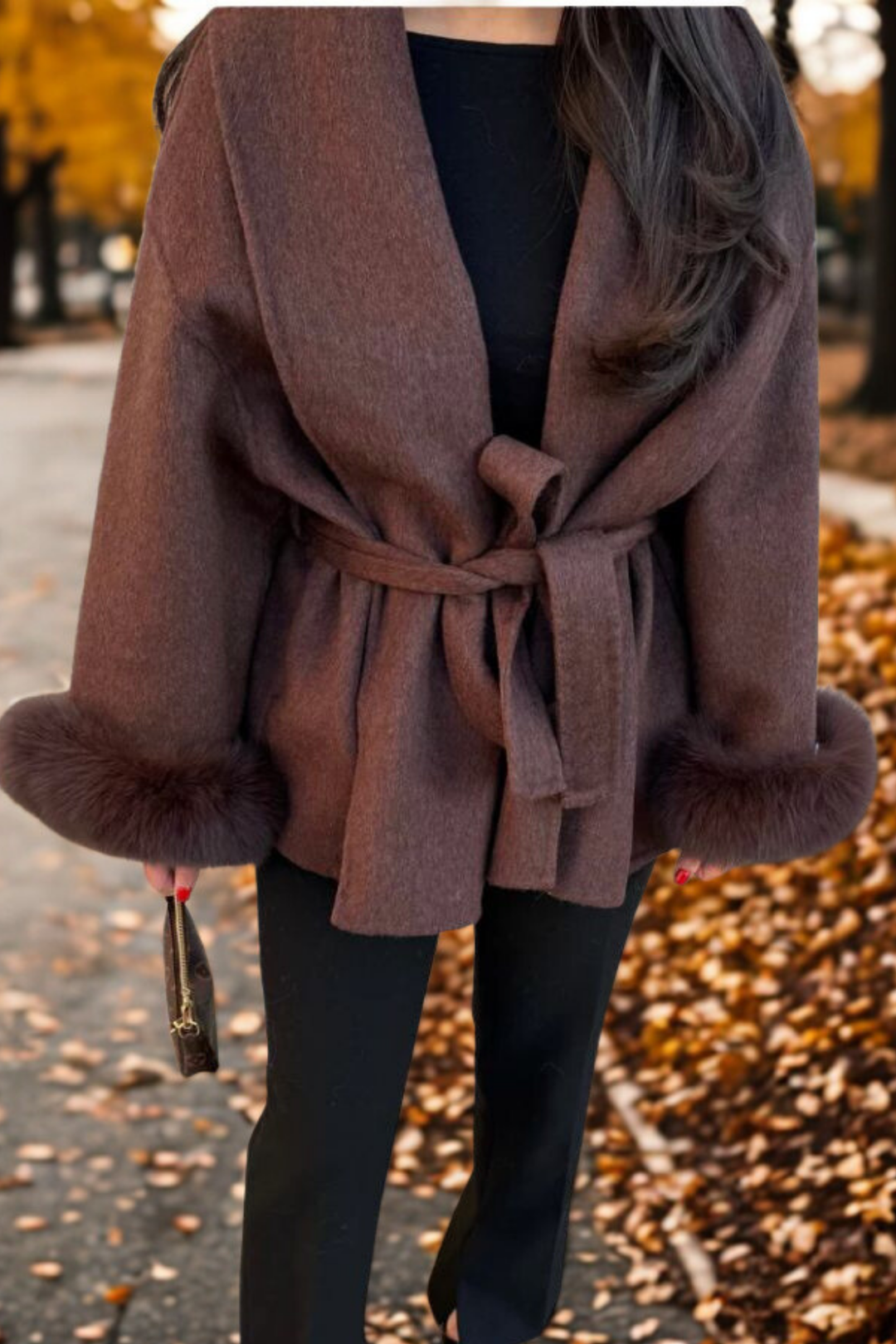 CORVANI | MANTEAU À MANCHES EN FOURRURE INÈS FEMME