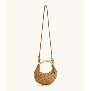 CORVANI | SAC TRESSÉ EN CUIR VÉGAN MAZARINE FEMME
