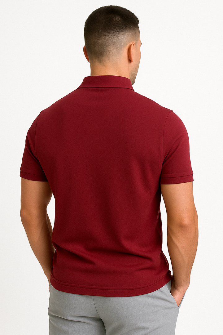CORVANI | POLO MODERNE FÉLIX À DEMI-ZIP HOMME