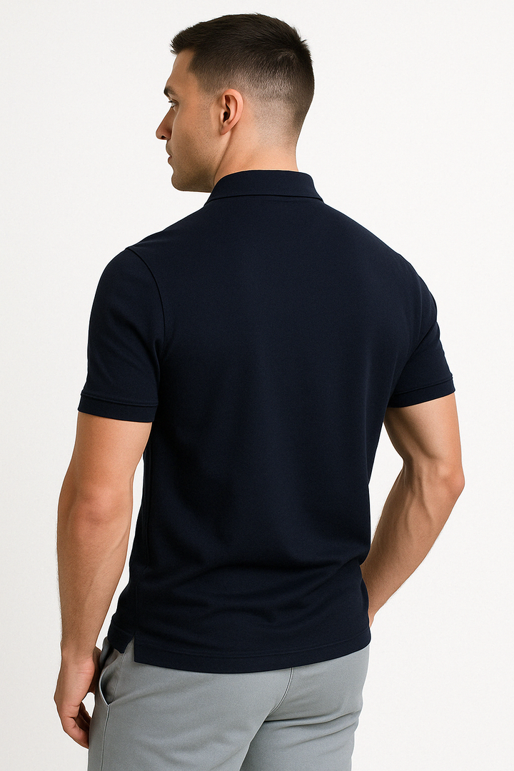 CORVANI | POLO MODERNE FÉLIX À DEMI-ZIP HOMME