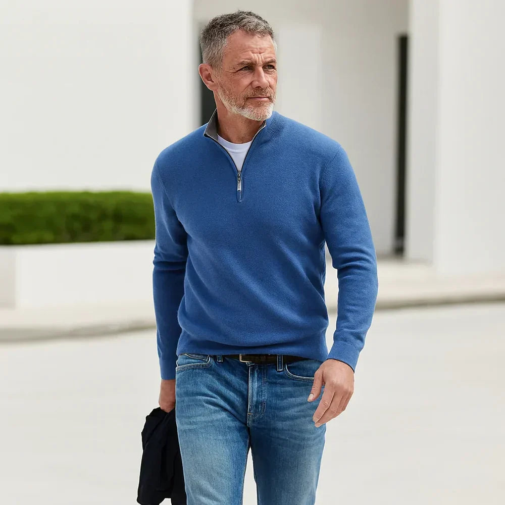 CORVANI | PULL ZIPPÉ GUILLAUME HOMME