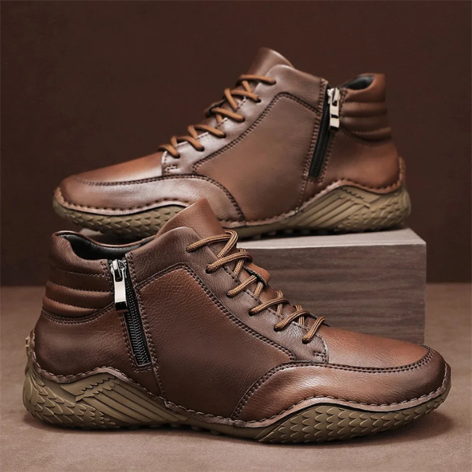 CORVANI | BOTTES ROBUSTES EN CUIR THÉOPHANE HOMME