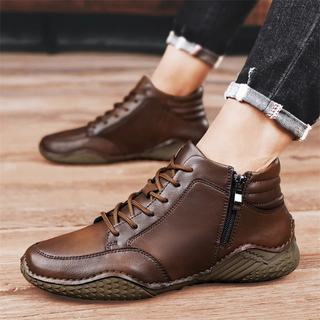CORVANI | BOTTES ROBUSTES EN CUIR THÉOPHANE HOMME