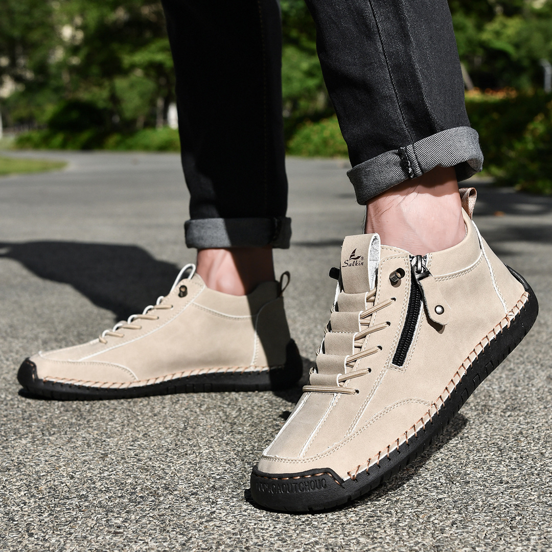 CORVANI | CHAUSSURES EN NUBUCK ZIPPÉES FERDINAND HOMME