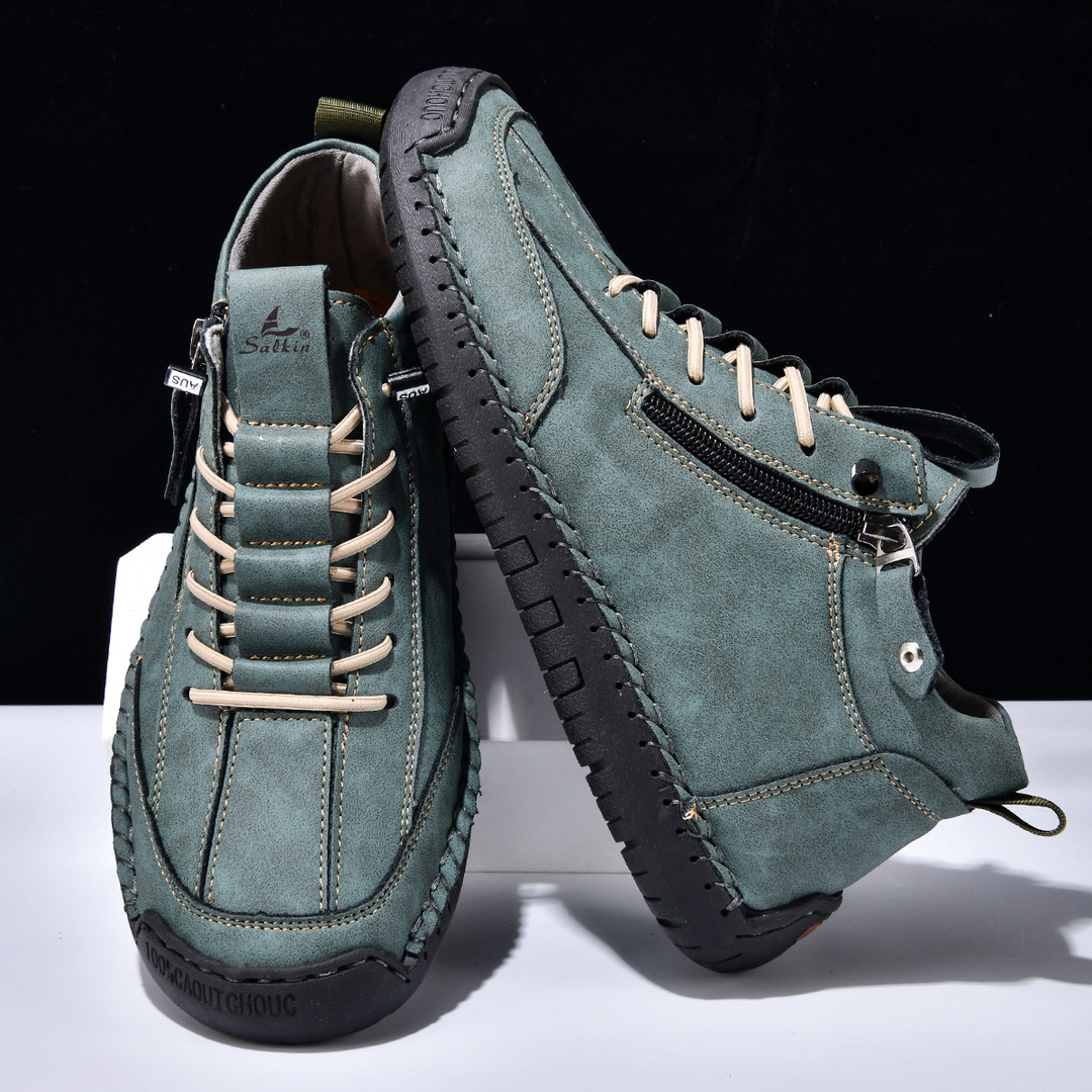 CORVANI | CHAUSSURES EN NUBUCK ZIPPÉES FERDINAND HOMME