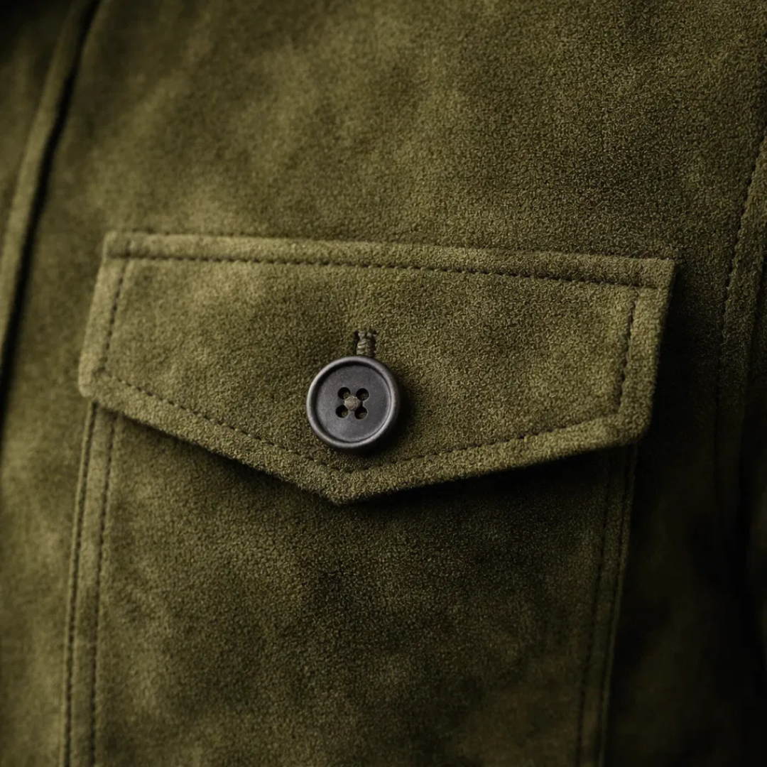 CORVANI | VESTE SUÉDÉE MARC HOMME