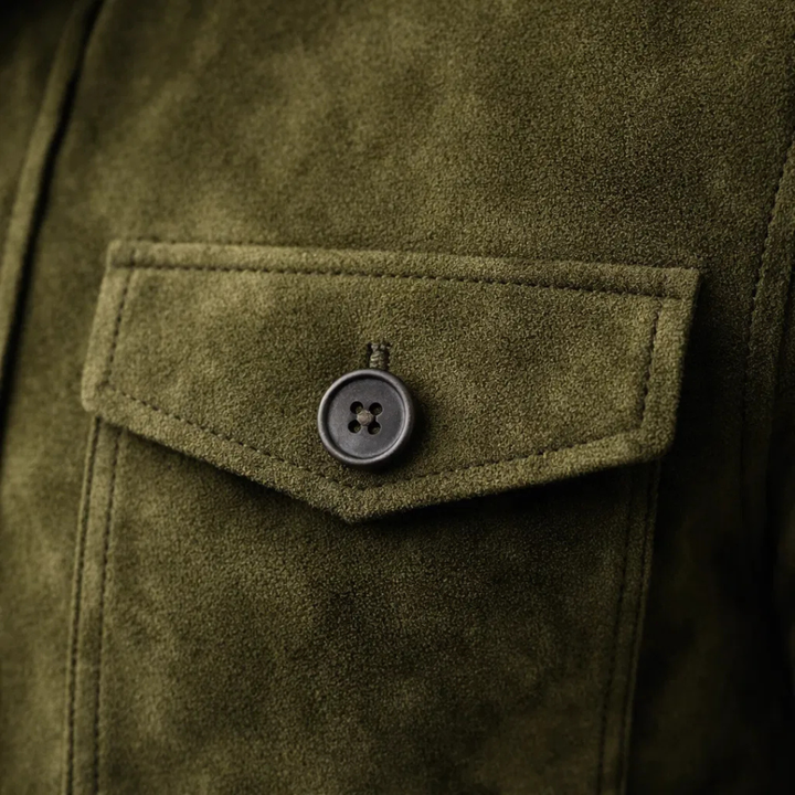 CORVANI | VESTE SUÉDÉE MARC HOMME