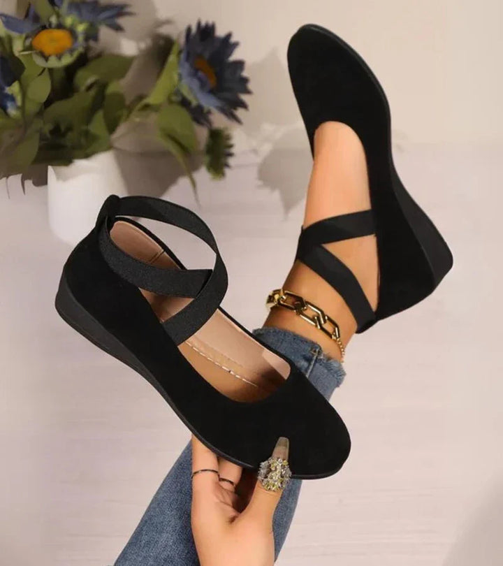CORVANI | BALLERINES FERMÉES À SEMELLE COMPENSÉE OMBELINE FEMME
