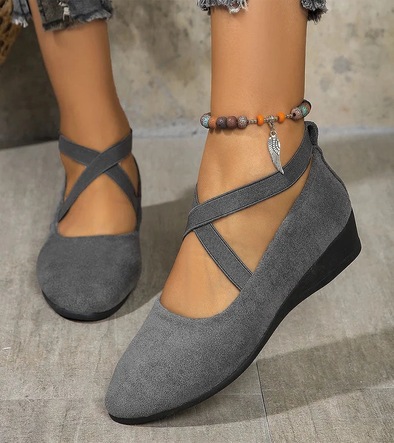 CORVANI | BALLERINES FERMÉES À SEMELLE COMPENSÉE OMBELINE FEMME