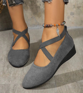 CORVANI | BALLERINES FERMÉES À SEMELLE COMPENSÉE OMBELINE FEMME