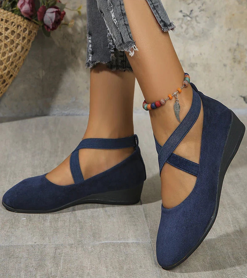 CORVANI | BALLERINES FERMÉES À SEMELLE COMPENSÉE OMBELINE FEMME