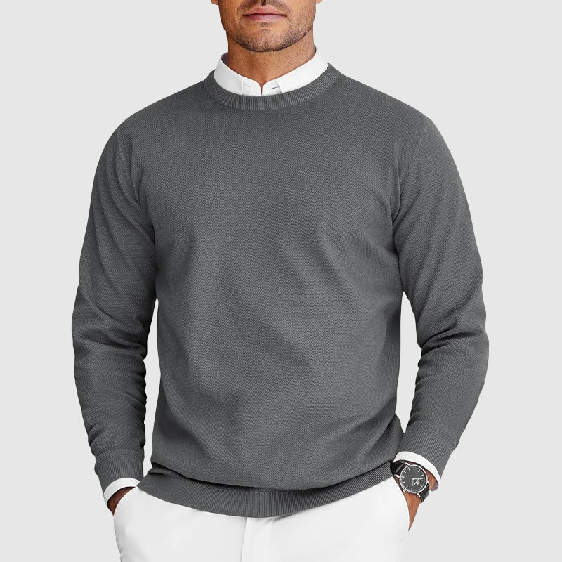 CORVANI | PULL COL ROND CLOVIS HOMME