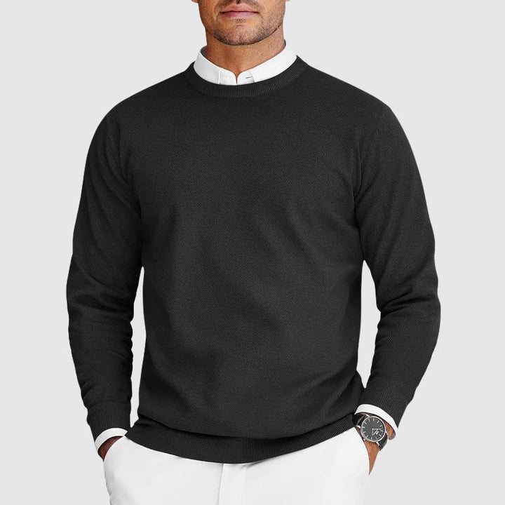 CORVANI | PULL COL ROND CLOVIS HOMME