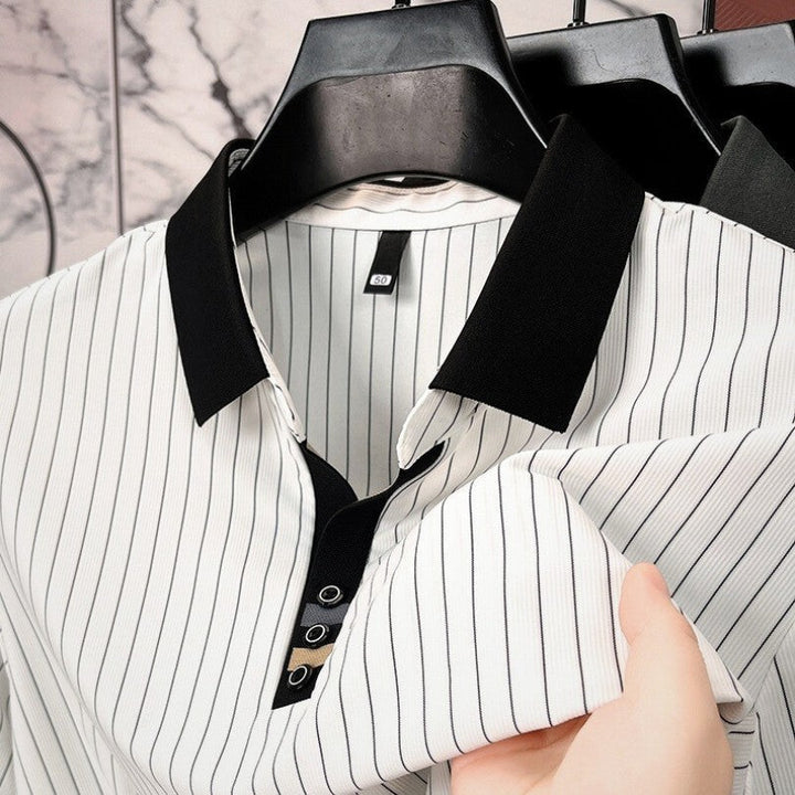 CORVANI | POLO À RAYURES NICOLAS HOMME