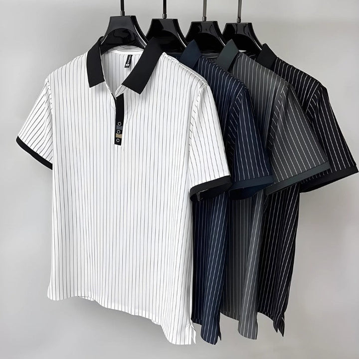 CORVANI | POLO À RAYURES NICOLAS HOMME