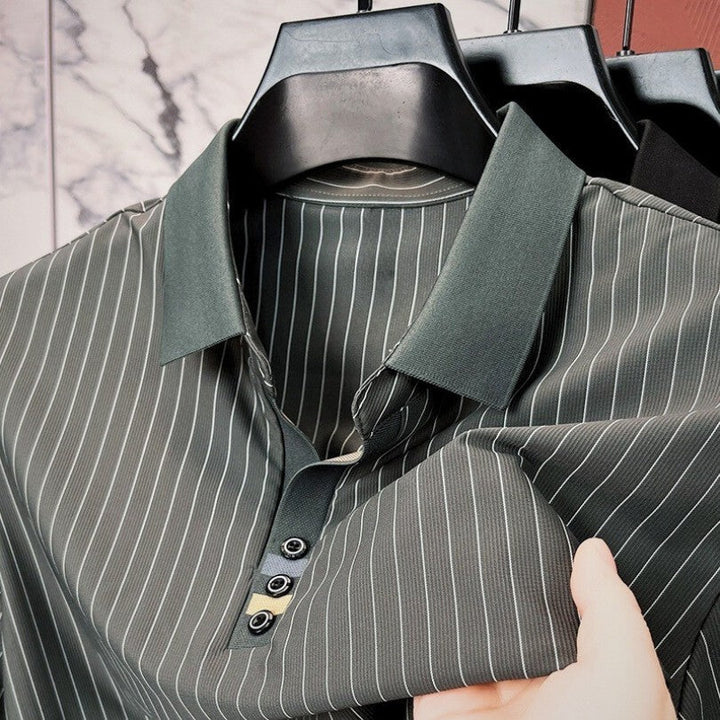 CORVANI | POLO À RAYURES NICOLAS HOMME