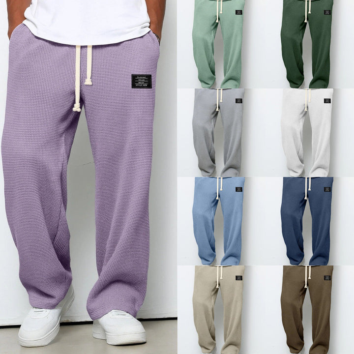 CORVANI | PANTALON AMPLE EN MAILLE GAUFRÉE BAPTISTIN HOMME