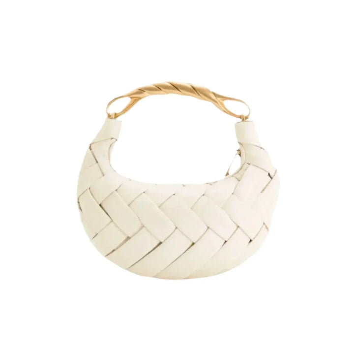 CORVANI | SAC TRESSÉ EN CUIR VÉGAN MAZARINE FEMME
