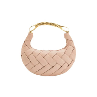 CORVANI | SAC TRESSÉ EN CUIR VÉGAN MAZARINE FEMME