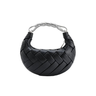CORVANI | SAC TRESSÉ EN CUIR VÉGAN MAZARINE FEMME