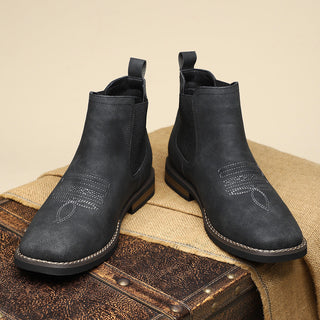 CORVANI | BOTTES CLASSIQUES EN CUIR RÉGNIER HOMME