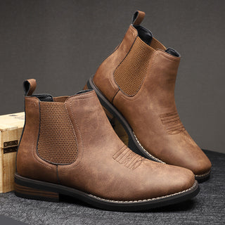 CORVANI | BOTTES CLASSIQUES EN CUIR RÉGNIER HOMME