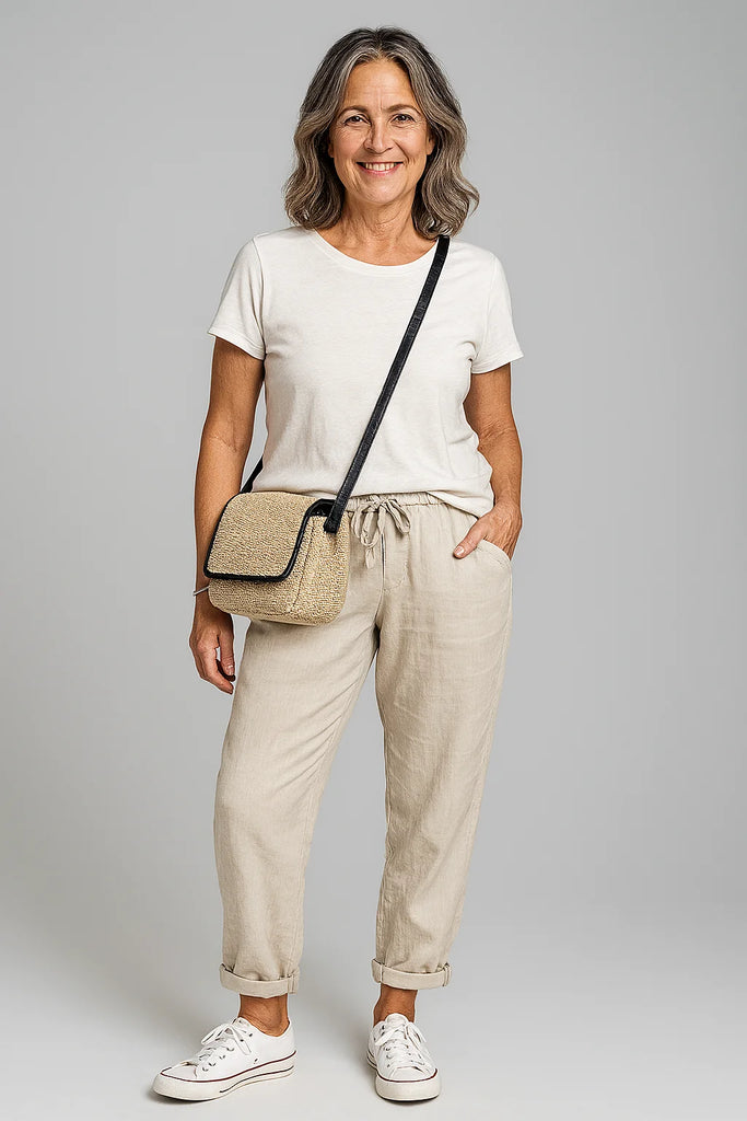CORVANI | PANTALON ÉLÉGANT EN COTON COLETTE FEMME