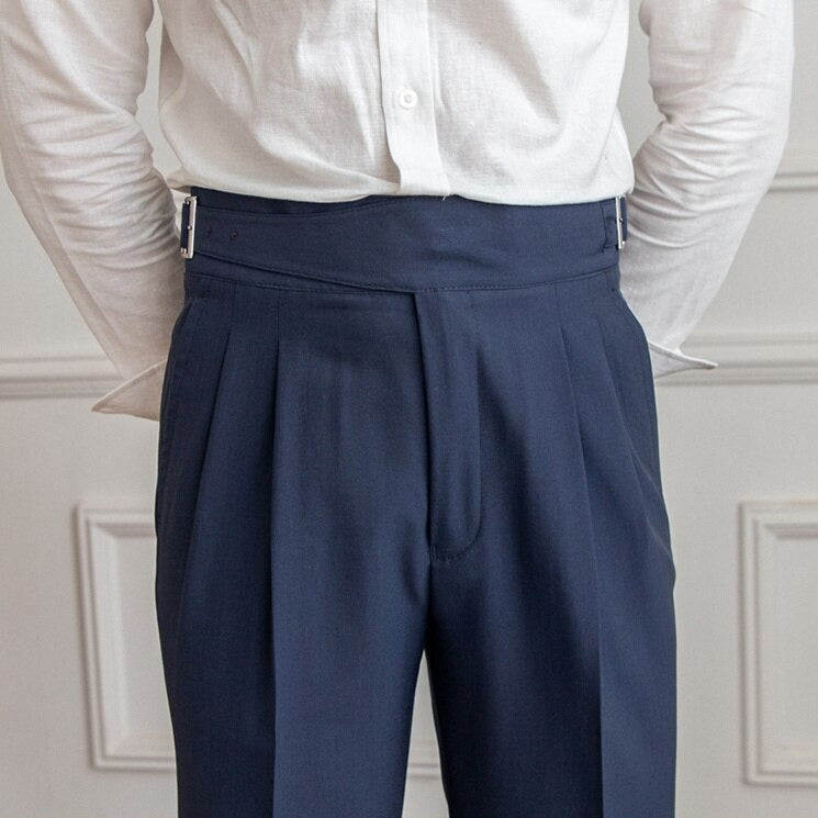 CORVANI | PANTALON FLUIDE TAILLE HAUTE ÉLÉGANT VICTORINE FEMME
