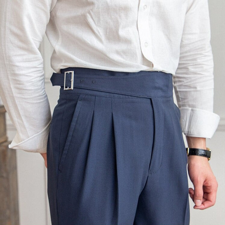 CORVANI | PANTALON FLUIDE TAILLE HAUTE ÉLÉGANT VICTORINE FEMME