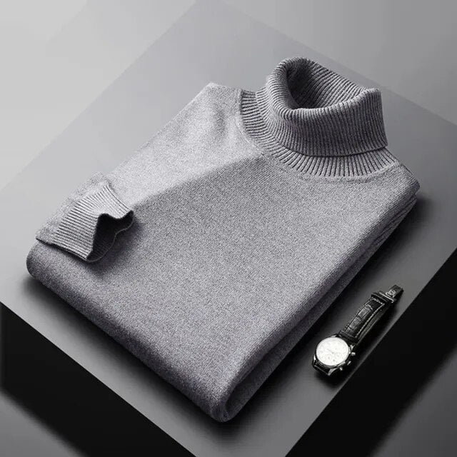 CORVANI | PULL EN MAILLE À COL ROULÉ FABIEN HOMME