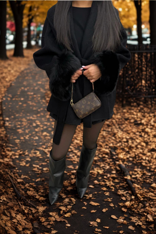 CORVANI | MANTEAU À MANCHES EN FOURRURE INÈS FEMME