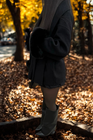 CORVANI | MANTEAU À MANCHES EN FOURRURE INÈS FEMME