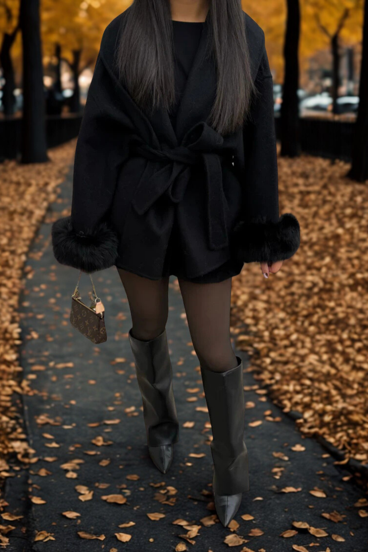 CORVANI | MANTEAU À MANCHES EN FOURRURE INÈS FEMME