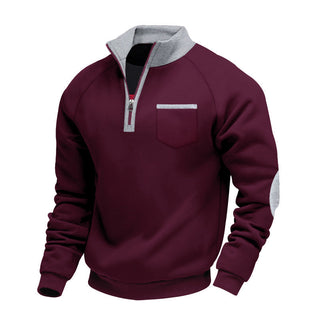 CORVANI | PULL EN POLAIRE À DEMI-ZIP ALBAN HOMME