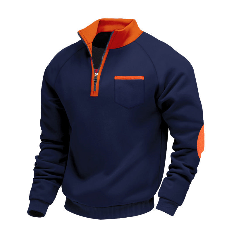 CORVANI | PULL EN POLAIRE À DEMI-ZIP ALBAN HOMME
