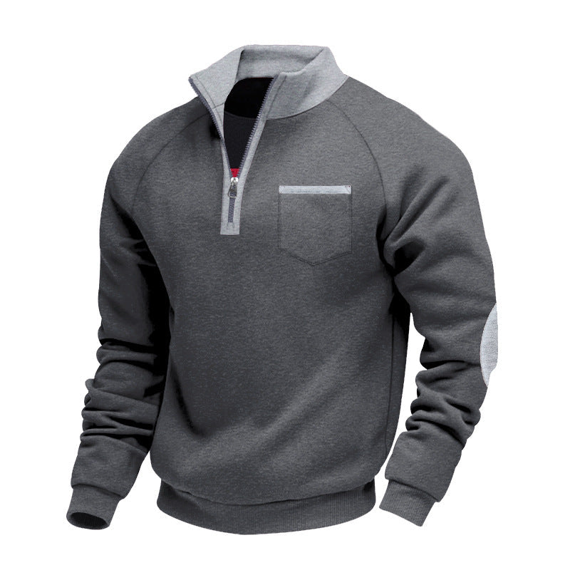 CORVANI | PULL EN POLAIRE À DEMI-ZIP ALBAN HOMME