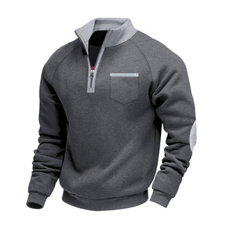 CORVANI | PULL EN POLAIRE À DEMI-ZIP ALBAN HOMME
