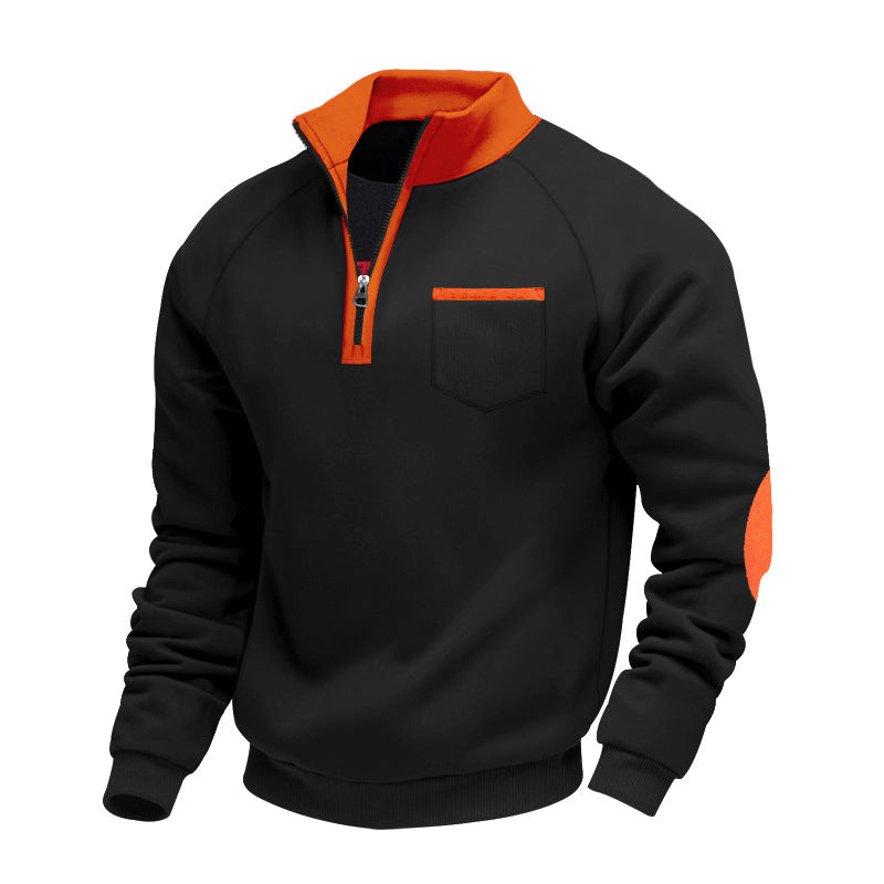 CORVANI | PULL EN POLAIRE À DEMI-ZIP ALBAN HOMME